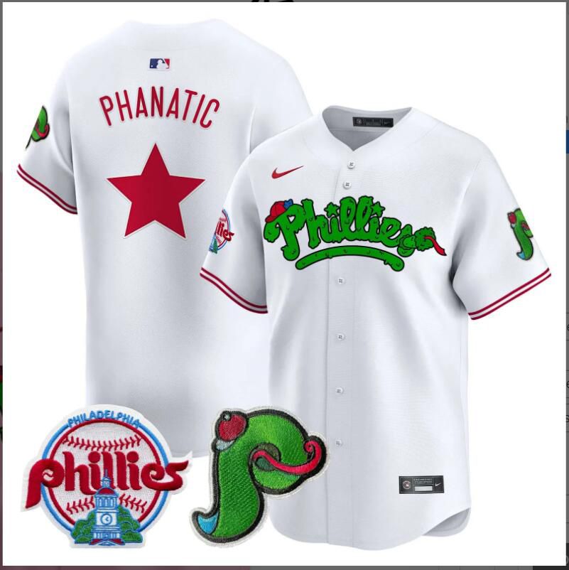 Men Philadelphia Phillies Phanatic white Limited 2024 MLB Nike jersey